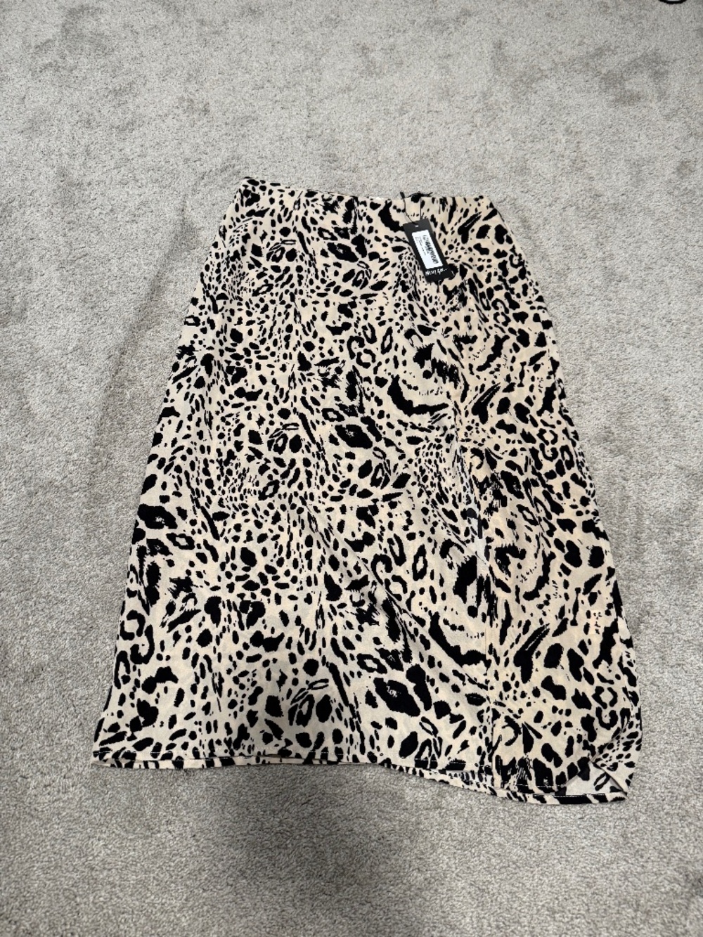 Nasty girl midi spotted skirt size 8